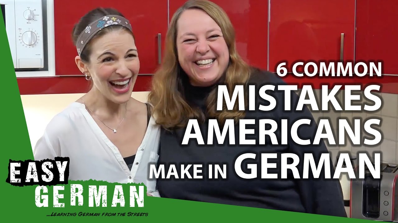 6 common Mistakes Americans make in German | Easy German 188 (with Dana from Wanted Adventure)