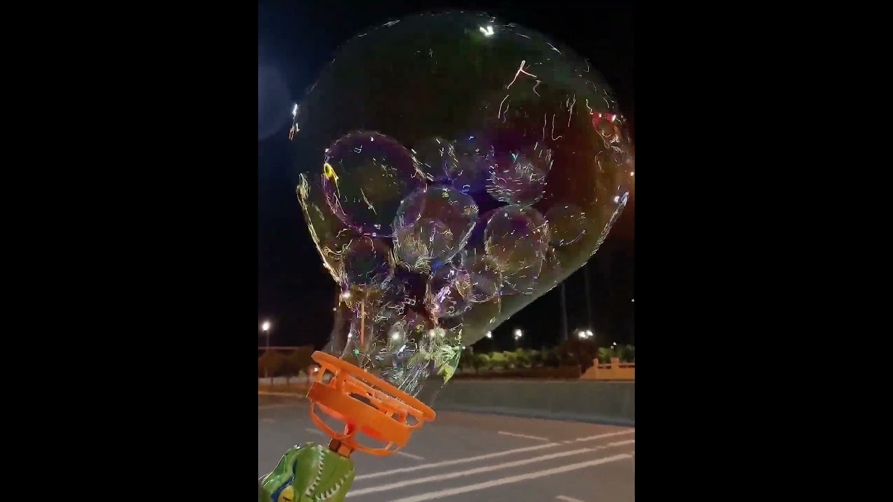 Dino Bubble Maker: Big Bubbles with Tiny Bubbles Inside 