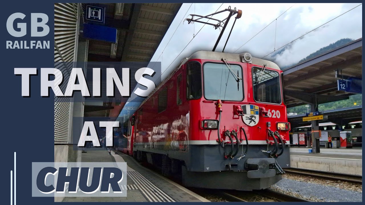 Trainspotting at Chur: Swiss Trains in Action at the Gateway to the Alps!