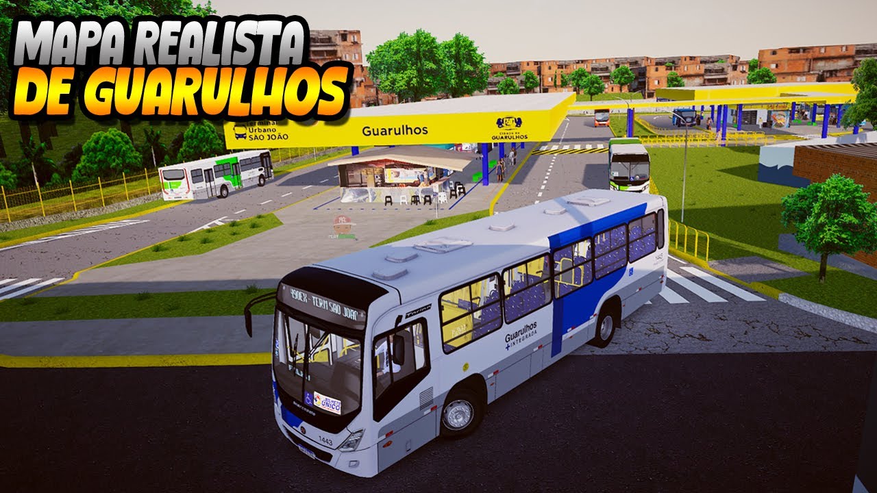 MAPA REALISTA COM RUAS APERTADAS E LADEIRAS  - PROTON BUS SIMULATOR