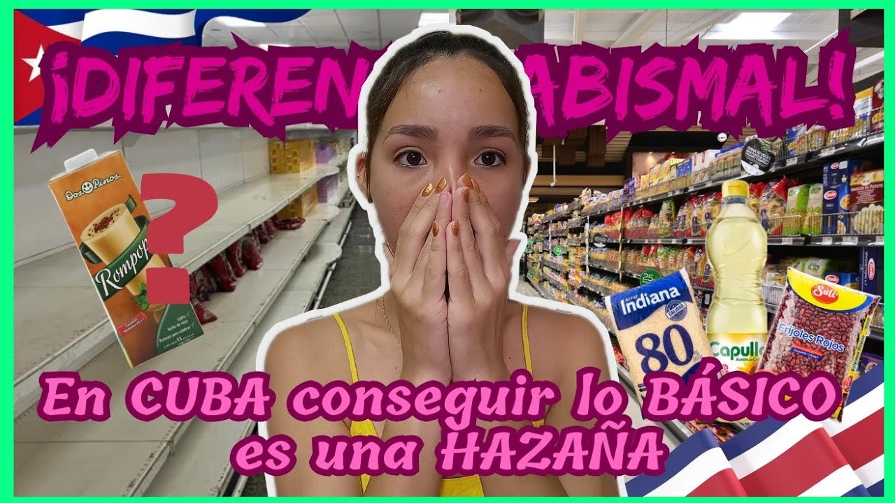 Reaccionando a un SUPERMERCADO de COSTA RICA!🇨🇷En CUBA NO HAY ni la MITAD de todo esto!😶. #reaction