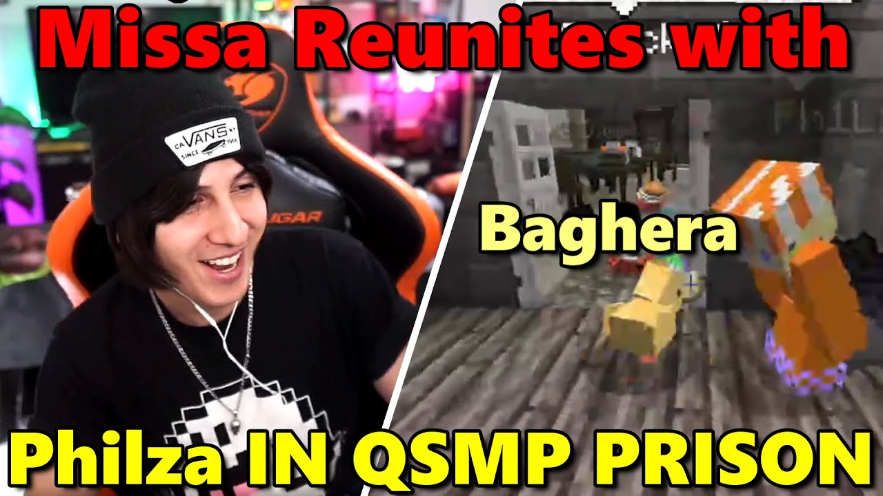 Мисса воссоединяется с Филзой в тюрьме в QSMP Minecraft