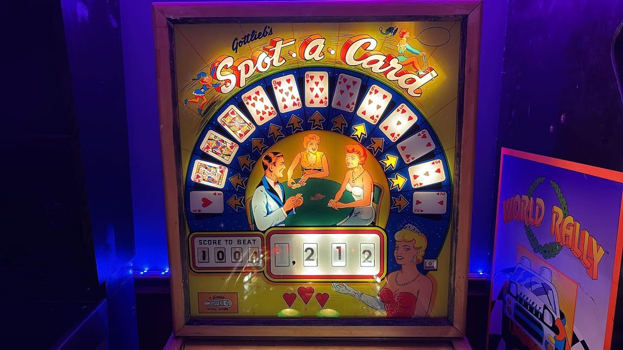 1960 Gottlieb SPOT-A-CARD pinball machine