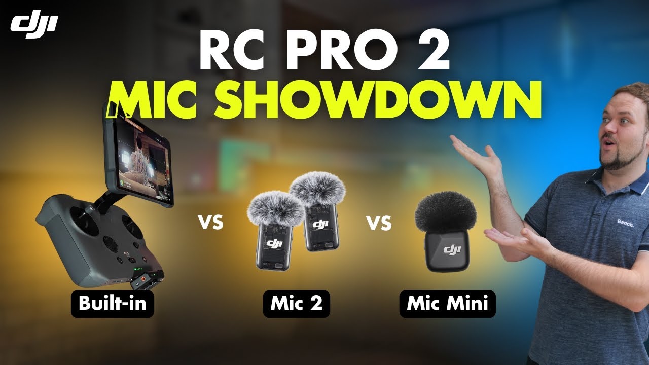 DJI RC Pro 2 Has a SECRET Mic?! Built-In vs Mic Mini vs Mic 2