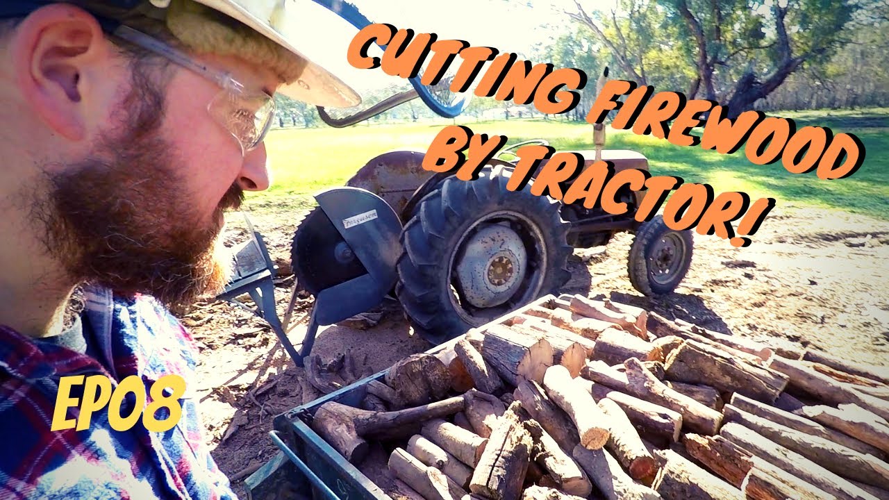 Cutting Firewood with Vintage TED 20 Ferguson Tractor and Saw Bench at Rusted Iron Ranch