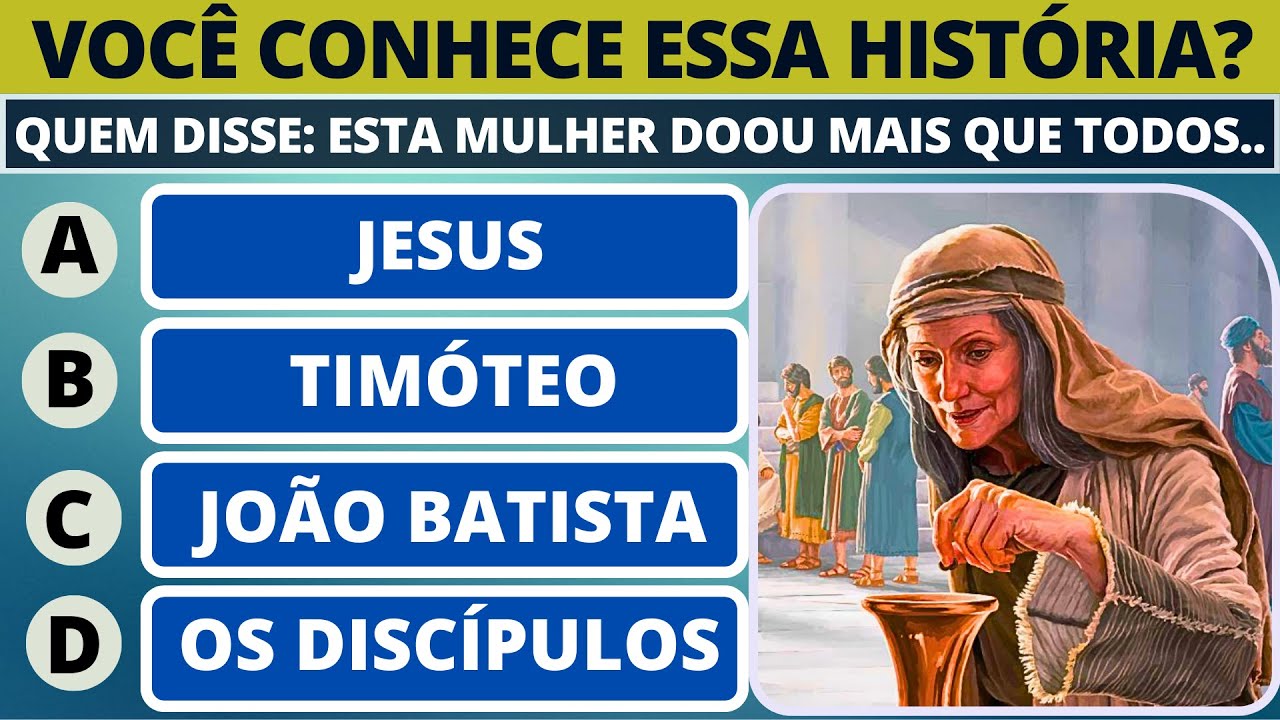 25 PERGUNTAS BÍBLICAS DESAFIANTES DO NOVO TESTAMENTO - QUIZ BIBLICO