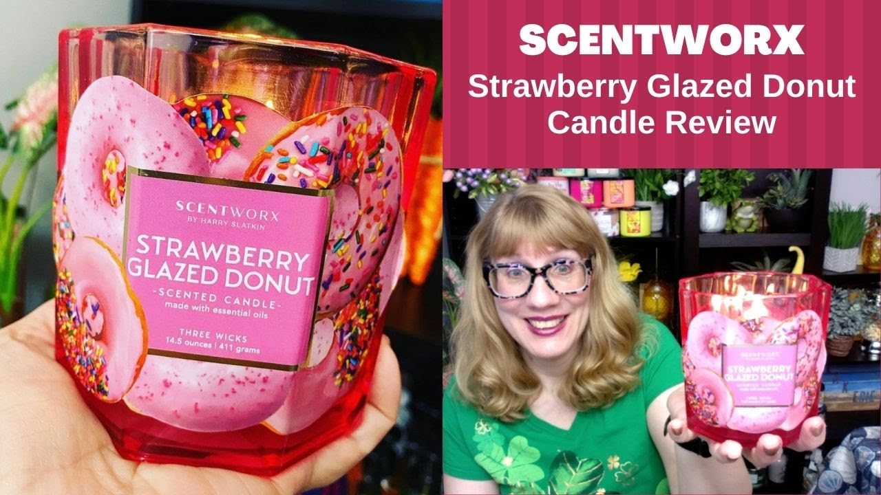 SCENTWORX Strawberry Glazed Donut Candle Review