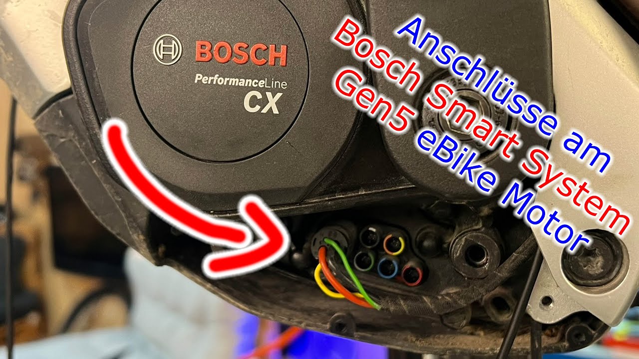 Anschlüsse am Bosch CX Gen5 Smart System eBike Motor // BDU384Ý
