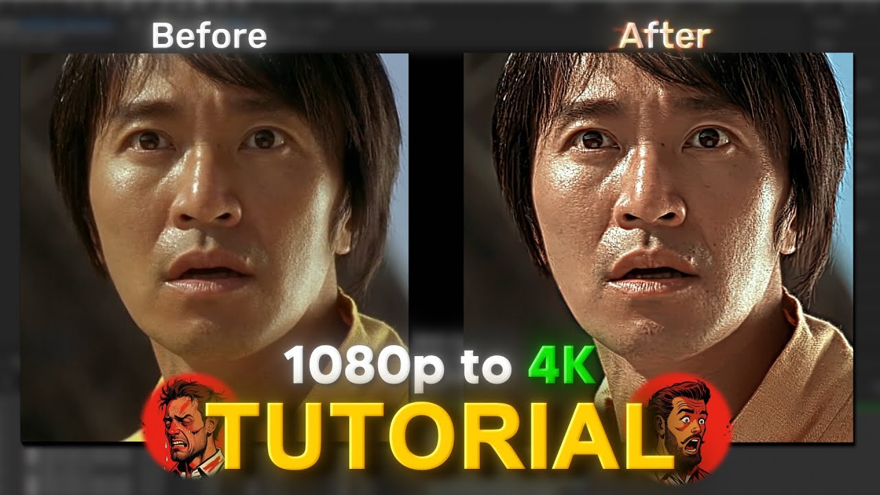 How to upscale 1080p to 4k | After effects and Topaz AI Tutorial
