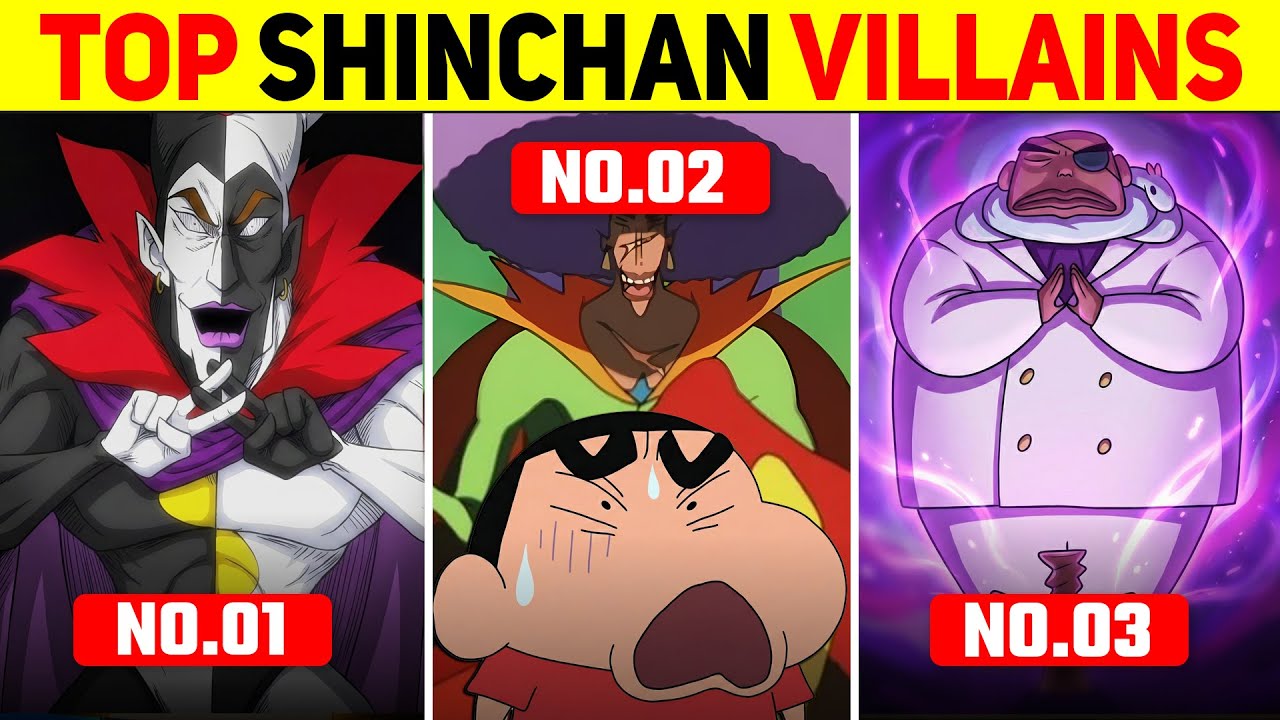 Top 10 Most Powerful Shinchan Villains Ranked?