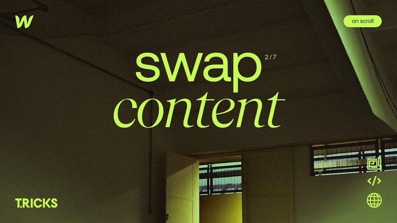 Swap Content on Scroll in Webflow