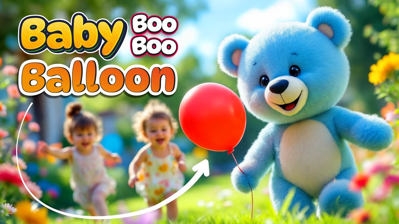 Baby Boo Boo and the Lost Balloon 🎈 | Cute Blue Bear Song for Kids by Baby Bubu