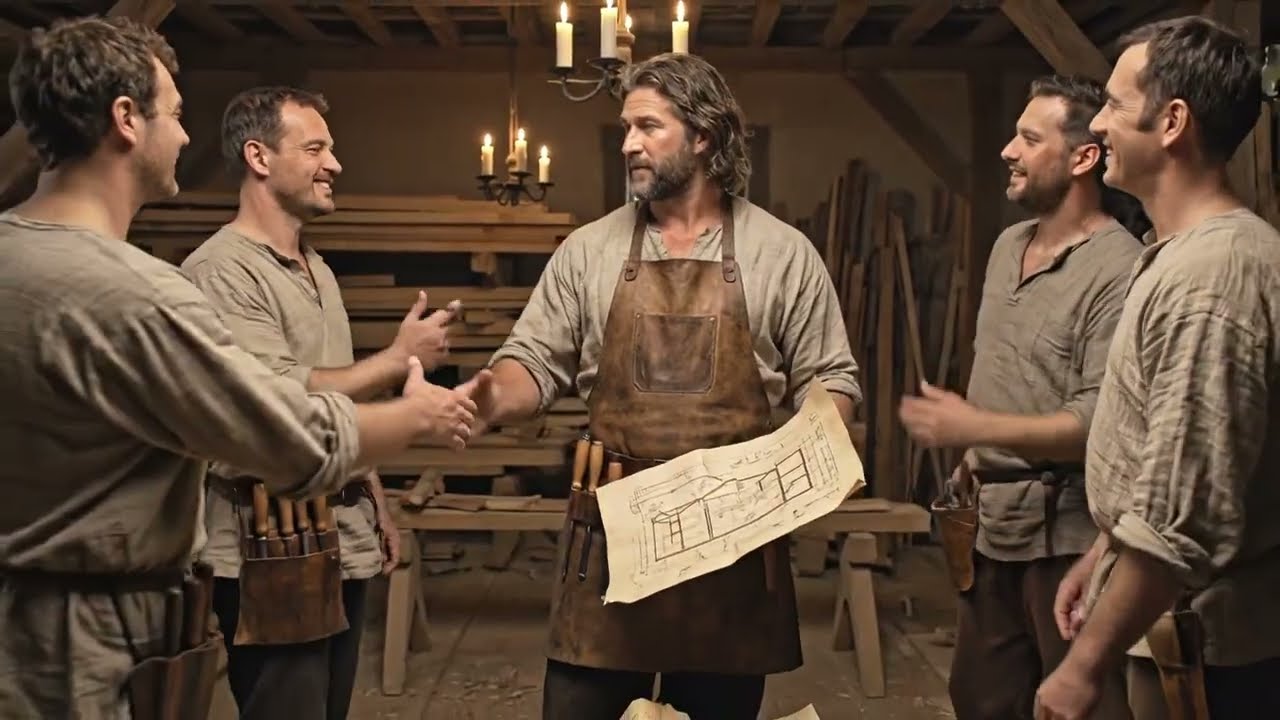 Inside Guild Doors of Master Carpenters: From Oak Timber to Cathedral Beams (Medieval)