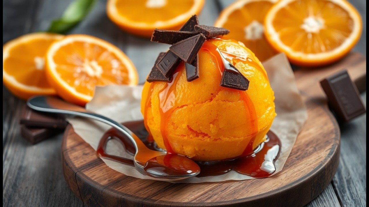 Sorbet Orange Chocolat  La Recette Étonnante !