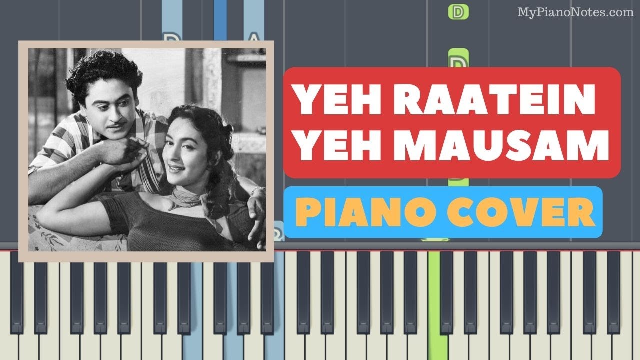 Yeh Raatein Yeh Mausam - Piano Tutorial for Beginners | Learn to Play