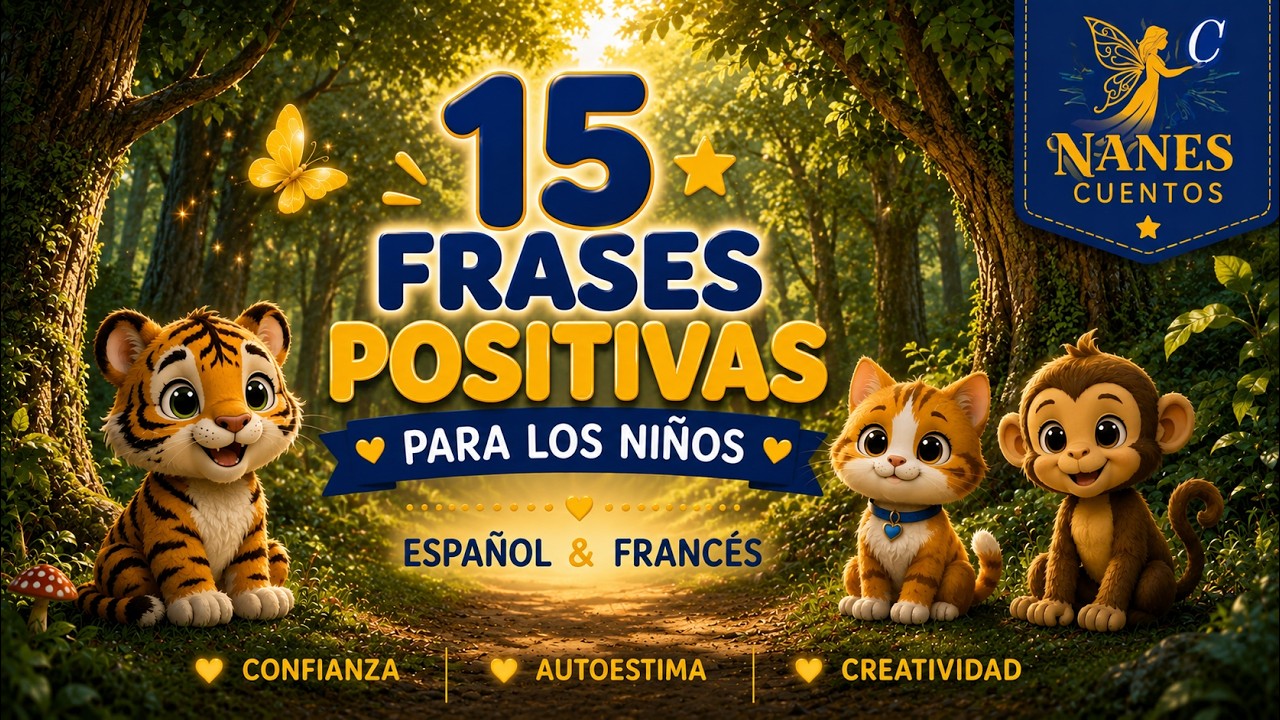 15 Frases positivas para los ni&ntilde;os 🦋✨ Espa&ntilde;ol & Franc&eacute;s 🇲🇽🇫🇷 Para la familia💕