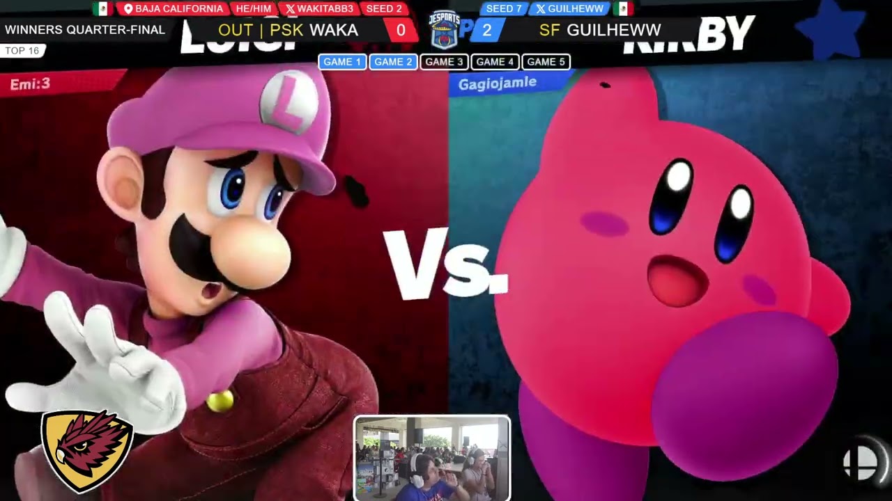 Posada Gamer 2025 - Winners Top 16 - SF Guilheww (Kirby) vs OUT | PSK Waka (Luigi)