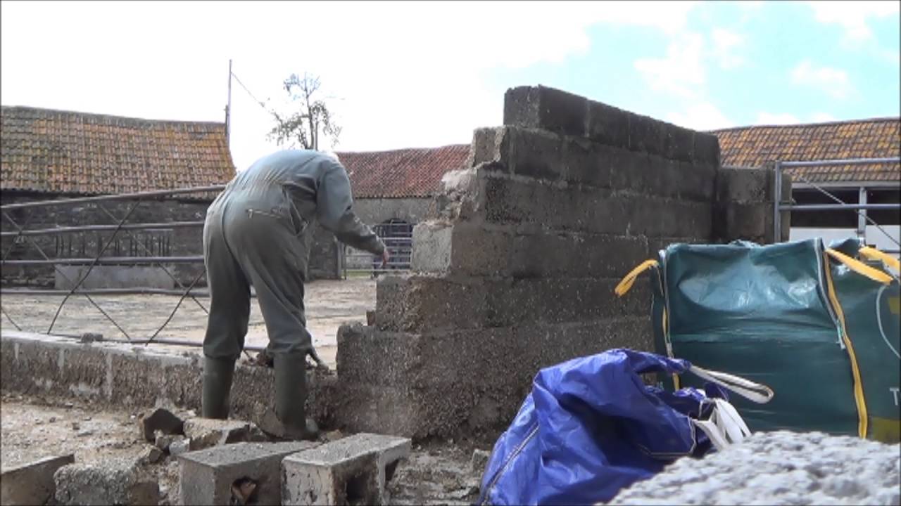 Rebuilding the farm yard wall. Part 2. Demolition