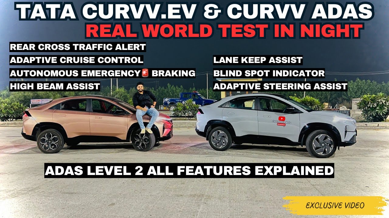 TATA CURVV EV / TATA CURVV ADAS LEVEL 2 all settings & features explained | Adas real world test