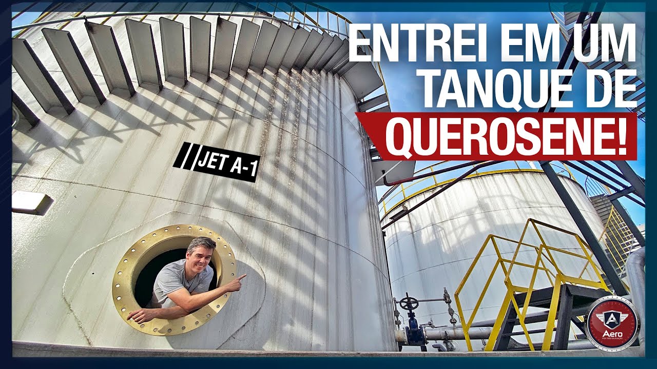 POR DENTRO de um TANQUE de COMBUSTÍVEL DE JATO - Como o QUEROSENE é armazenado