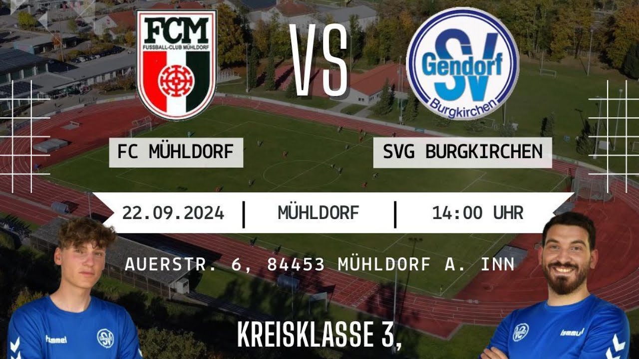 FC Mühldorf e.V. : SV Gendorf Burgkirchen (6. Spieltag | Kreisklasse 3)