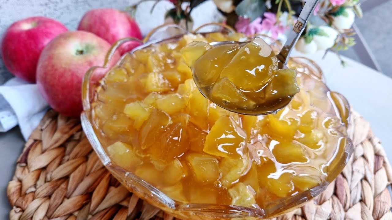 Reçel i Mollës me Shije Mahnitëse dhe lëng si mjalt më i lehti dhe i shpejti / Apple jam recipe 🍏🍏
