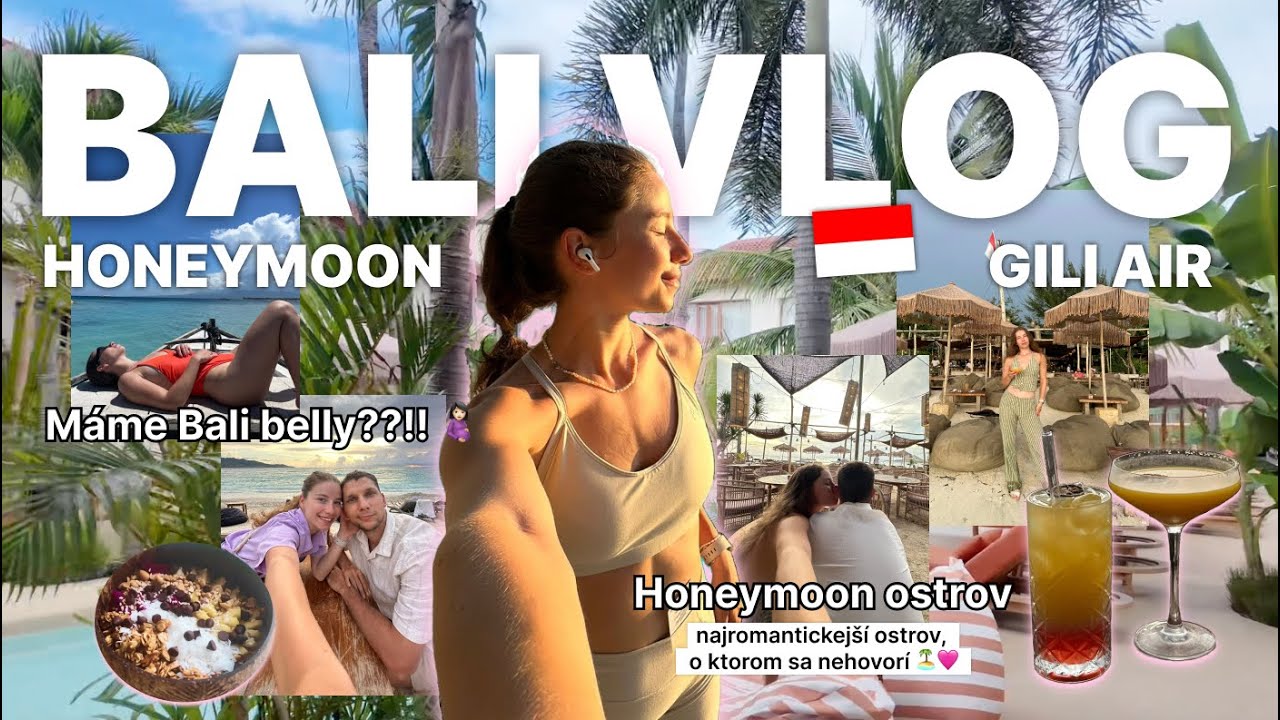 Obehla som celý ostrov Gili Air s Bali belly 🏃‍♀️🤢