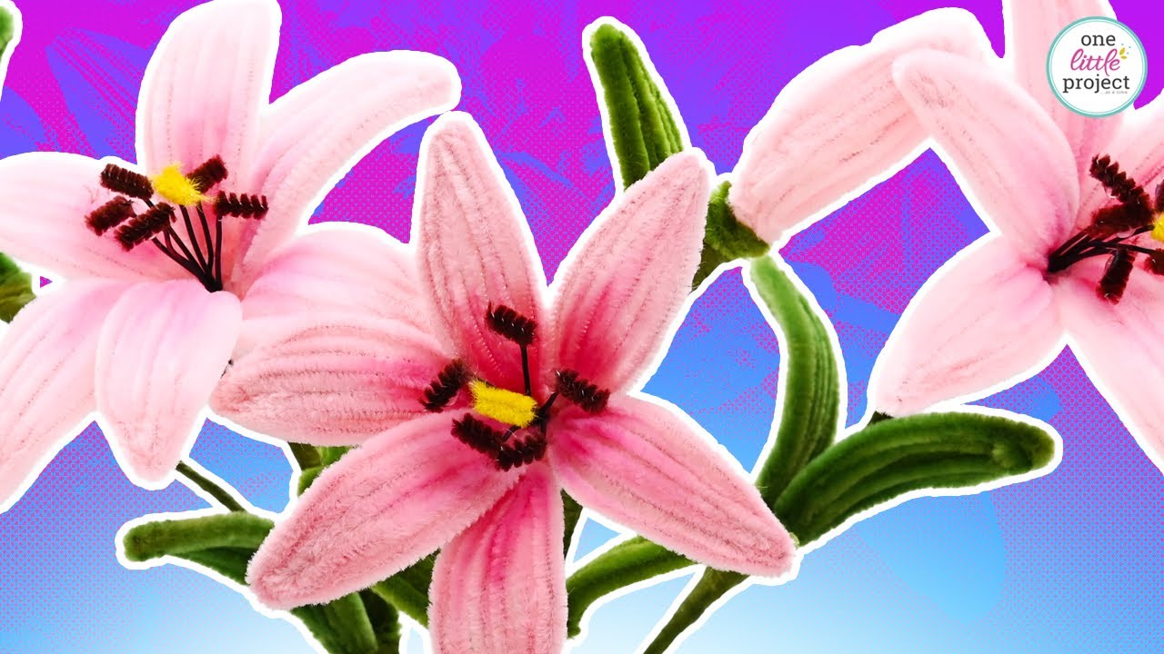 Pipe Cleaner Lily - Easy Flower Craft with Pipe Cleaners