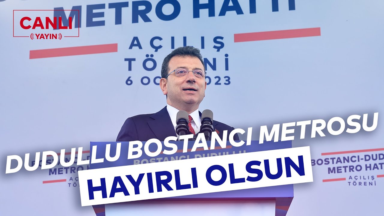 DUDULLU BOSTANCI METROSU AÇILIYOR