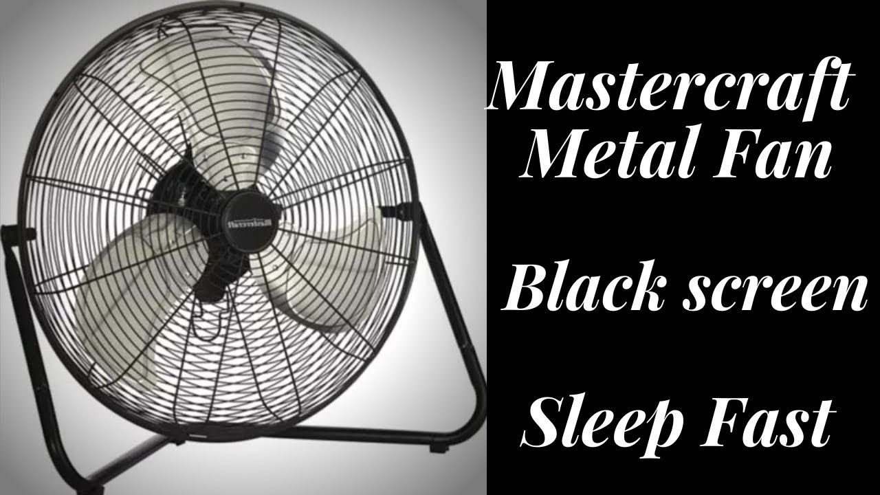 BEST FAN NOISE Mastercraft Metal Fan BLACK SCREEN | FALL ASLEEP FAST
