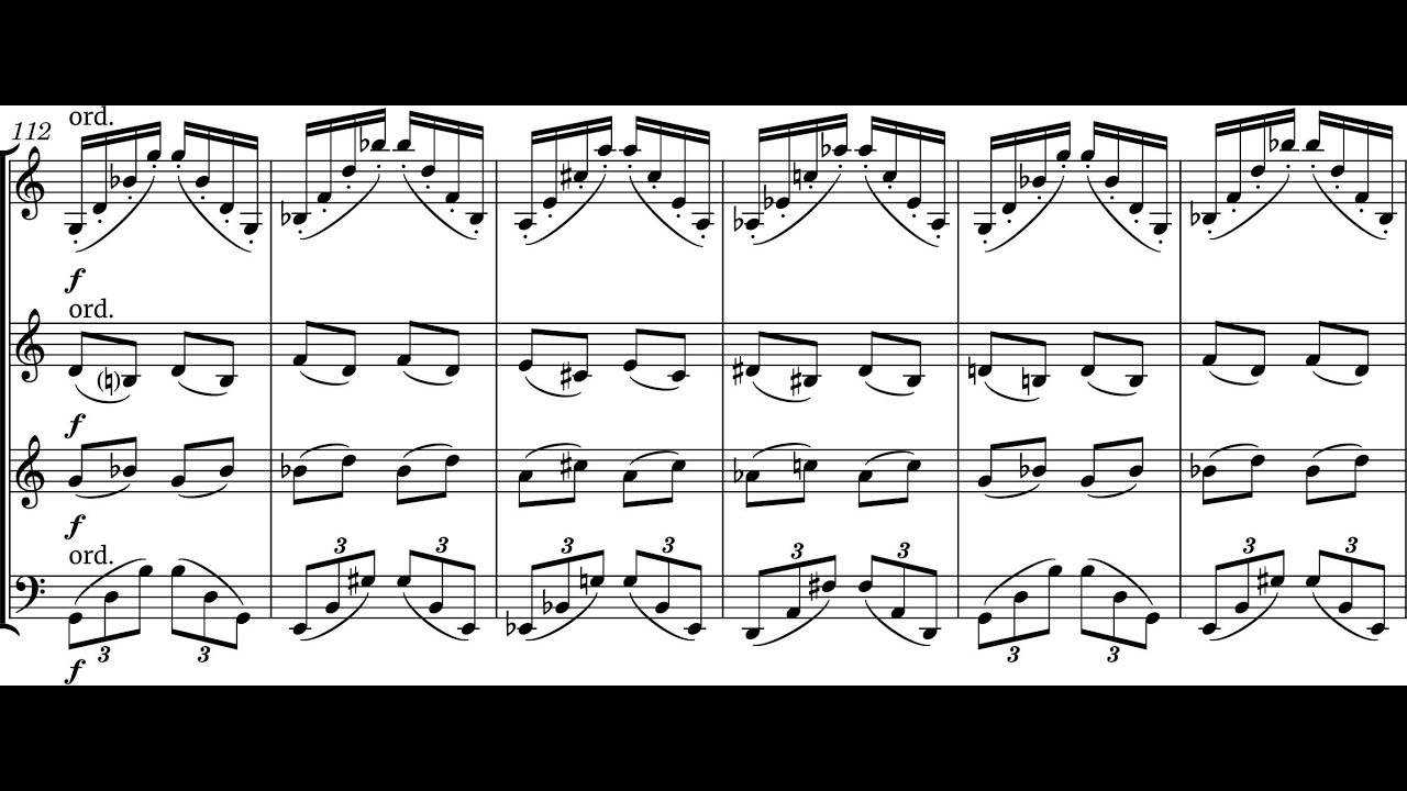 Kian Ravaei - The Little Things for String Quartet (2023) [Score-Video]