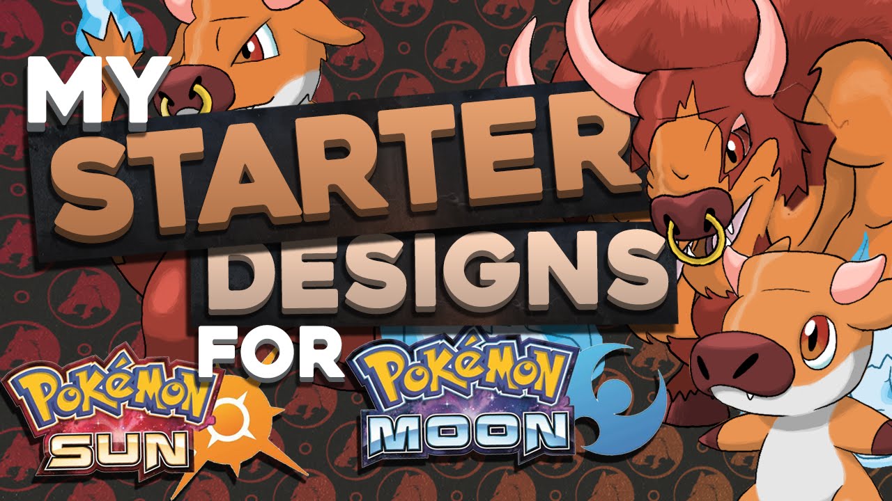 STARTER CONCEPT DESIGNS FOR POKEMON SUN AND MOON | Fire Type