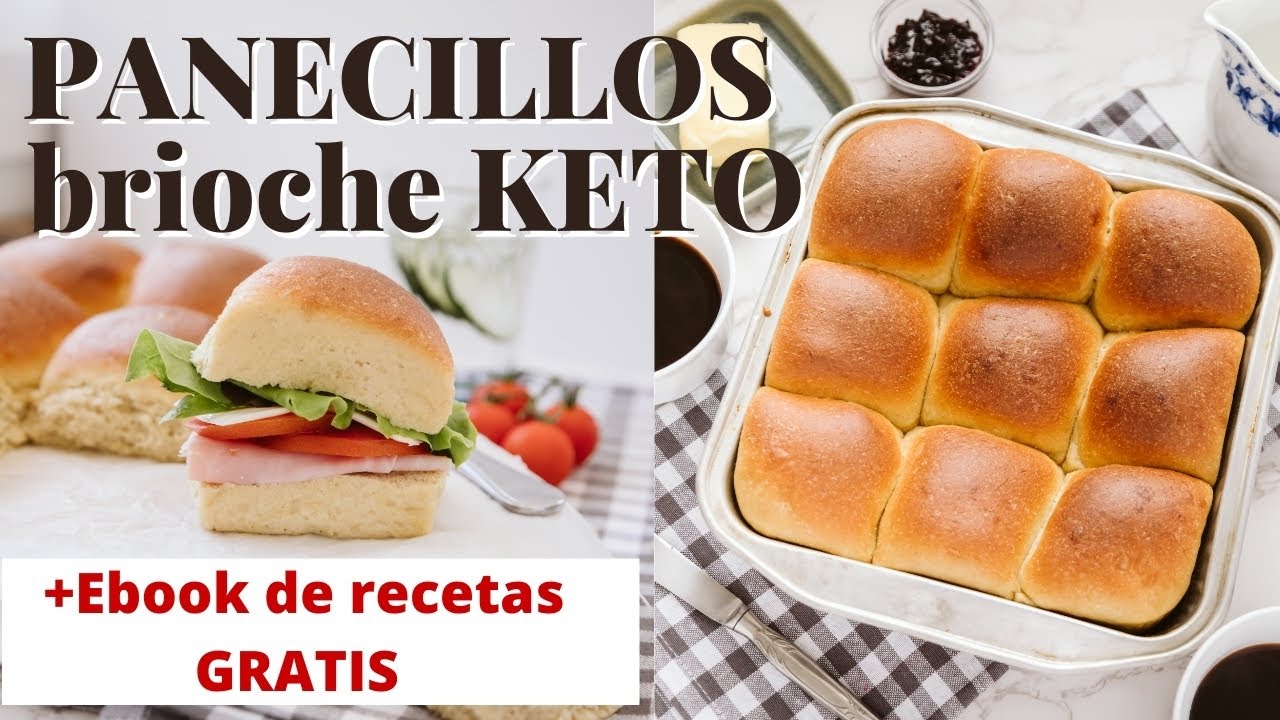 PANECILLOS brioche KETO + ebook de recetas GRATIS