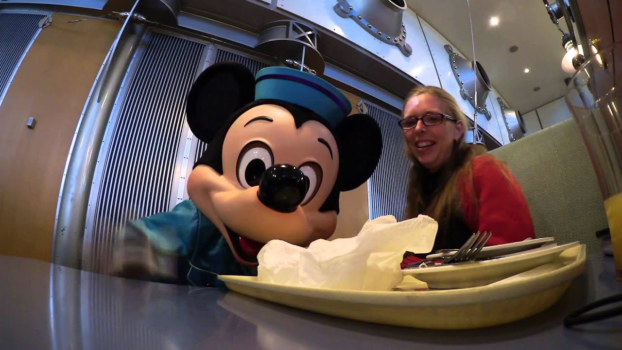 Meeting Mickey Mouse at Horizon Bay Tokyo Disney Sea