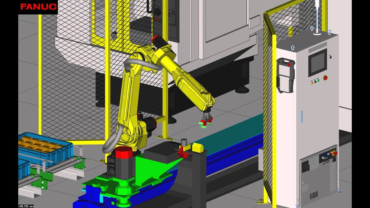 FANUC Roboguide M20iA/20M & 3x Robodrill