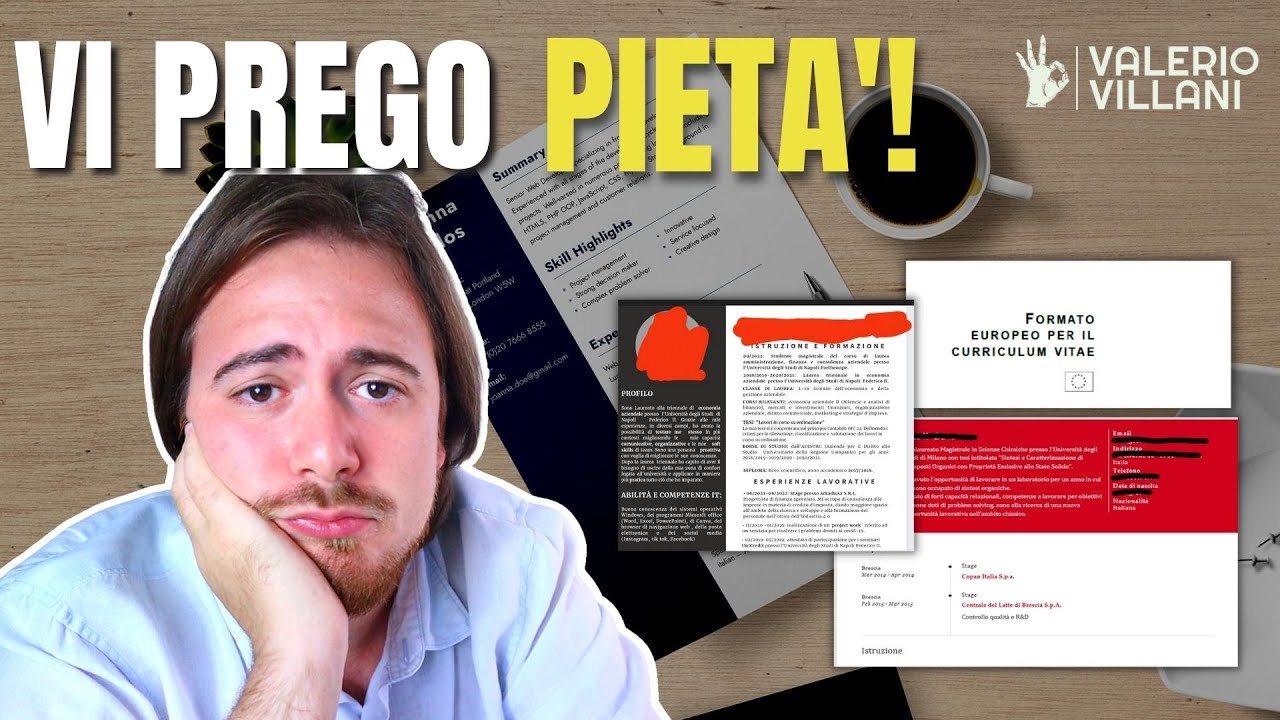 Analizzo i Curriculum (e cover letter) che mi avete inviato EP.2 📄 - IL FORMATO MIGLIORE