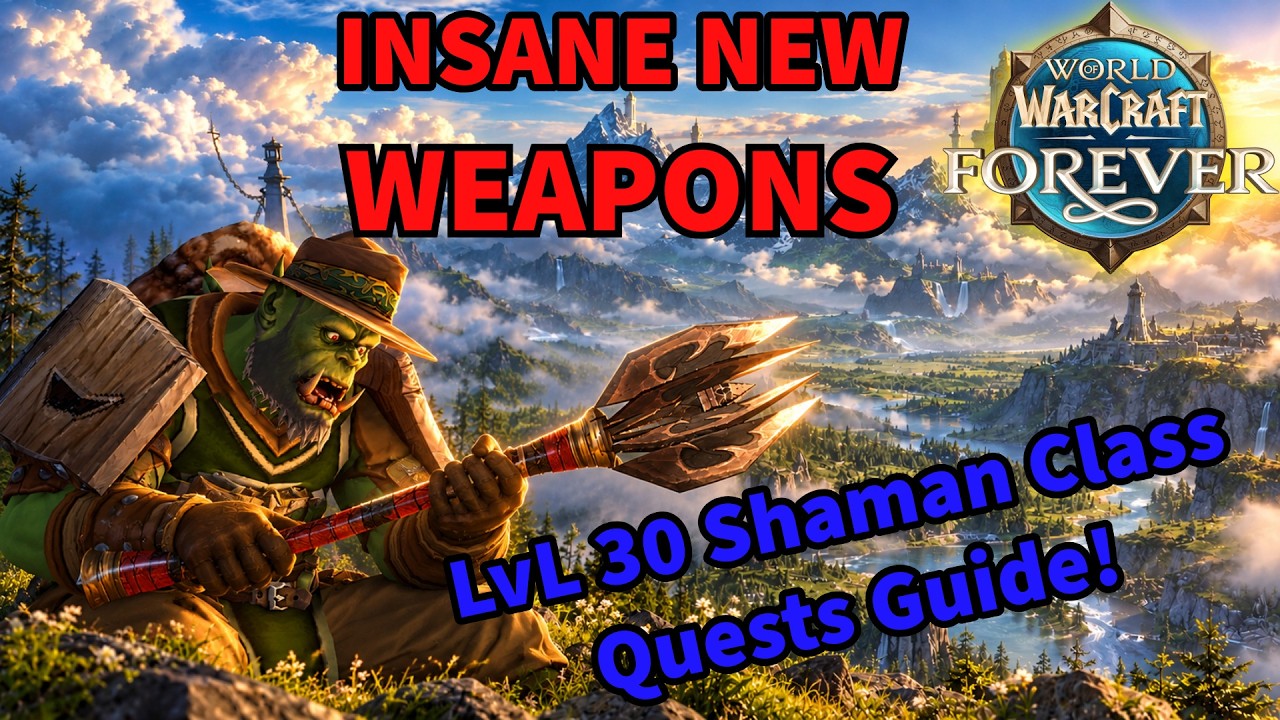 INSANE NEW SHAMAN CLASS QUEST WEAPONS!!! GUIDE! [World of Warcraft FOREVER!]