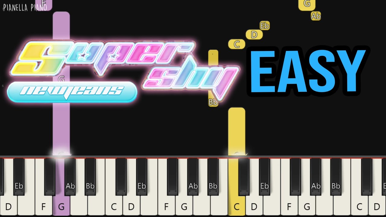 NewJeans (뉴진스) - Super Shy | EASY Piano Tutorial by Pianella Piano