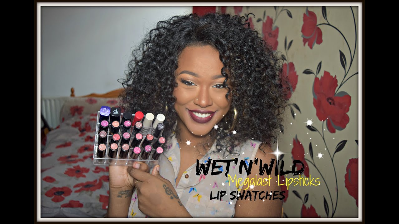 Wet'N'Wild Megalast Lipsticks Lip Swatches On Dark Skin! 2015