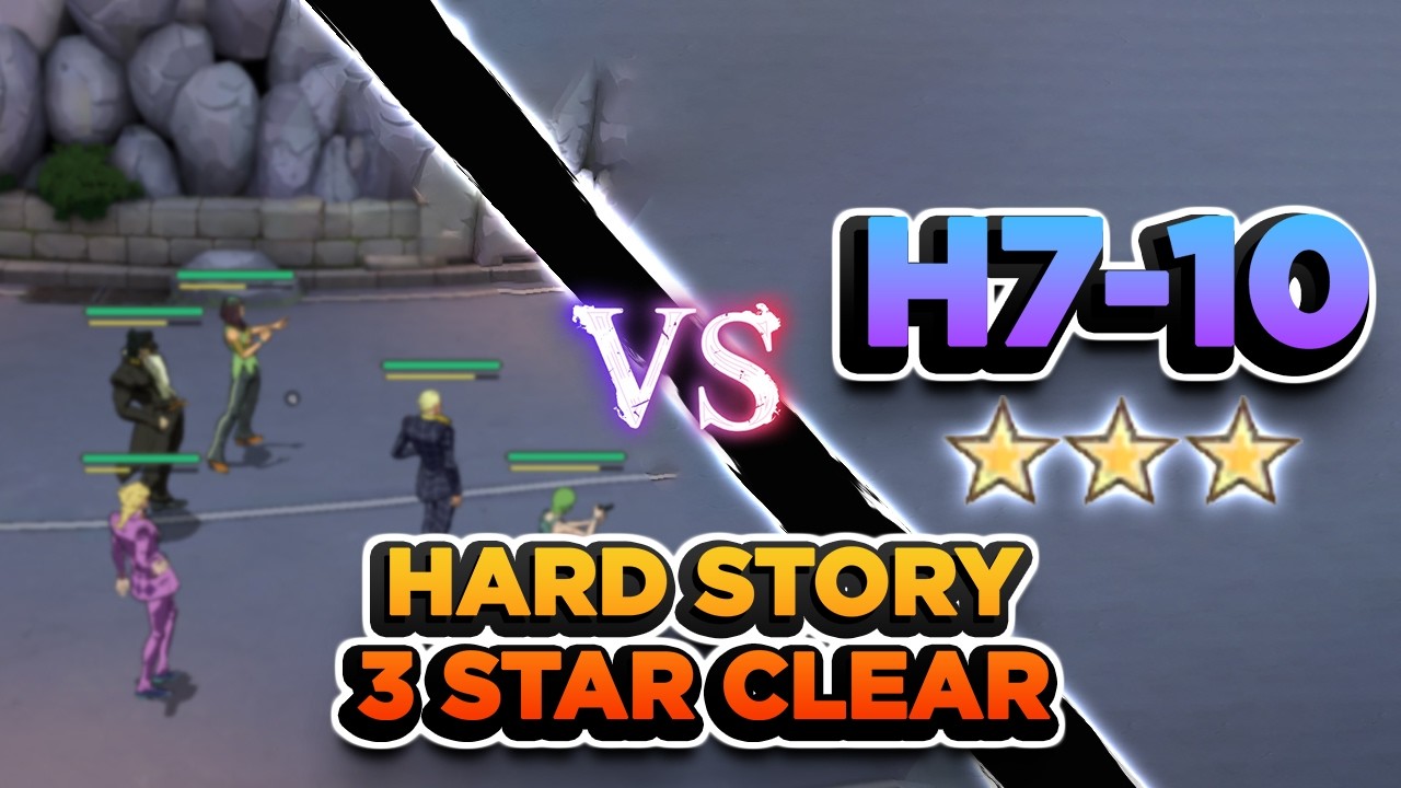 F2P 3 Star Clear Guide | Hard Story 7-10 | Jojo's Bizarre Adventure Golden Spirit