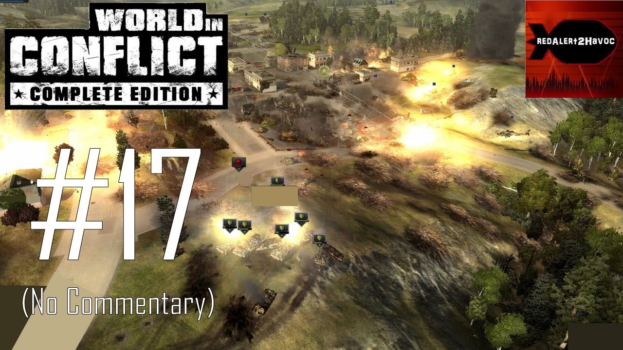 Прохождение кампании World in Conflict Complete Edition, часть 17, OnceMoreUpontheBreach, без ком...