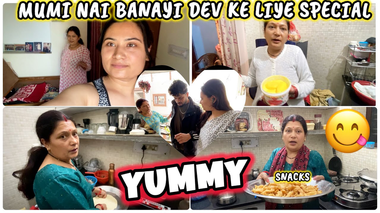 A Day in Life : Cleaning,Cooking ,& Evening Walk| Mumi Nai Banayi Homemade Mathri Dev ke Liye 😍 .