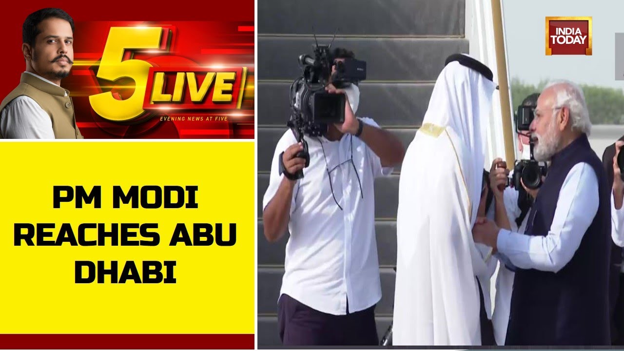 PM Modi Gets Royal Welcome: UAE President Personally Welcomes PM At Abu Dhabi Airport