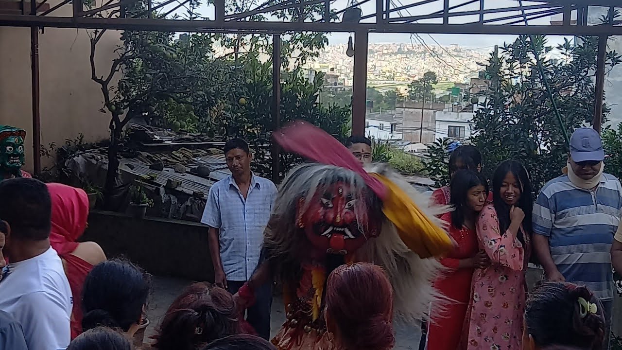 lakhey dance 2080 Machhegaun #lakhey #nepal #newarculture