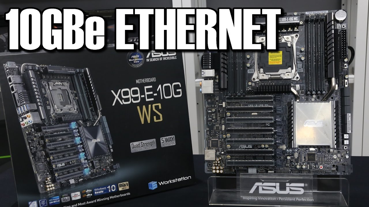 Asus X99 E 10G WS Review 10GBe Ethernet Workstation Motherboard