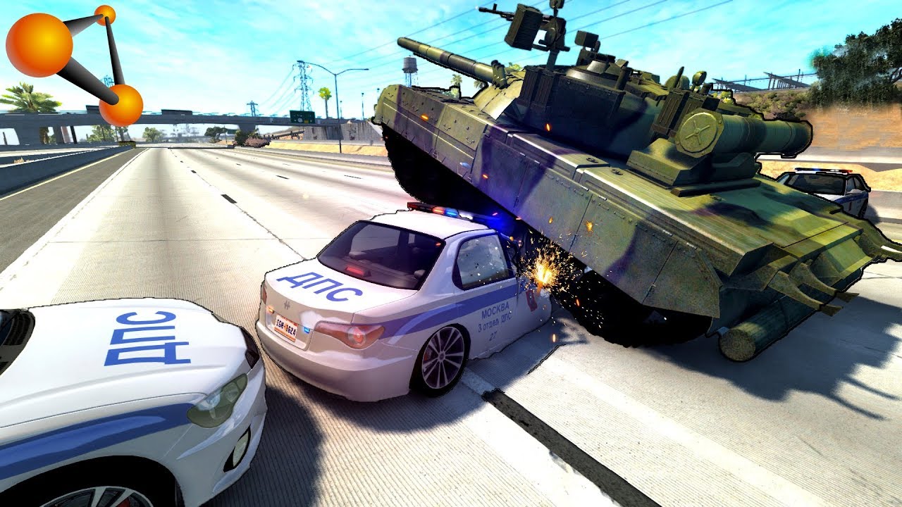 УГНАННЫЙ ТАНК РАЗРУШАЕТ ГОРОД! МАШИНА СМЕРТИ | BeamNG.drive
