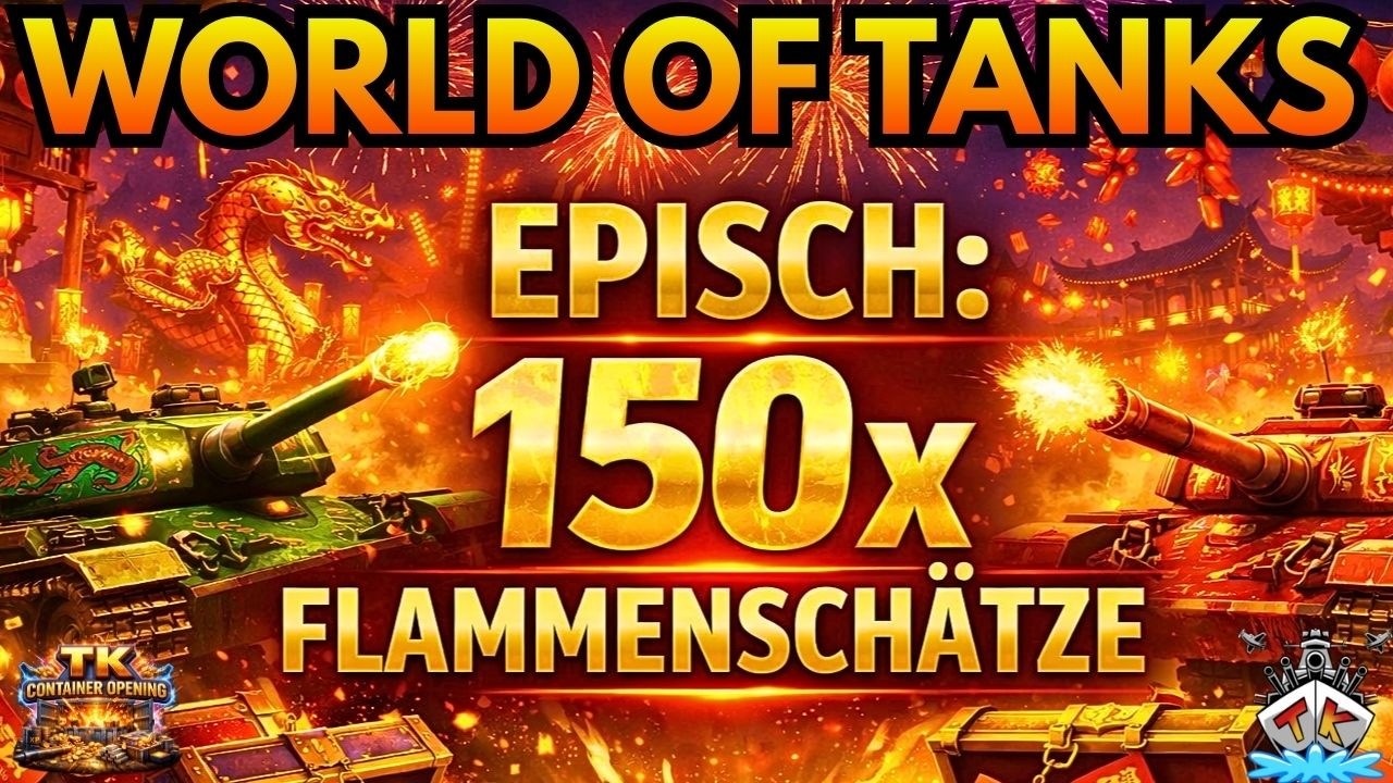 150x FLAMMENSCHÄTZE - GIB MIR ALLE PANZER!!! 🎁 Container Opening 🎁 | ⚔️World of Tanks ⚔️