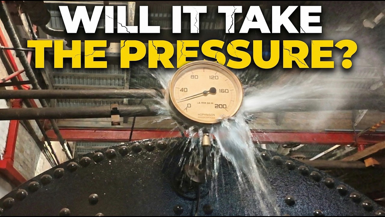 Can This Victorian Boiler Still Hold Pressure? | Hydraulic Test at 120 PSI