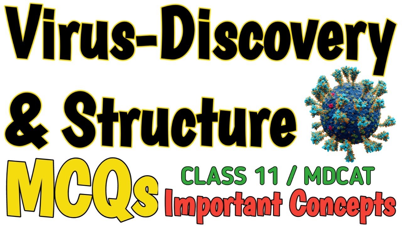 VIRUS STRUCTURE AND DISCOVERY | MCQS | ACELLULAR LIFE | BIOLOGY 11 and MDCAT | Important Concepts