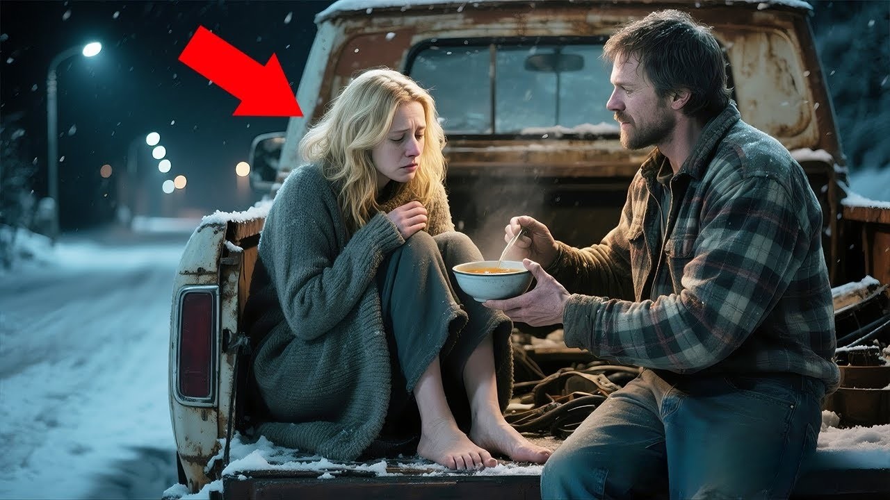 Poor Mechanic Lets Freezing Woman Sleep in His Truck—Later, She Leaves “This” That Changes H